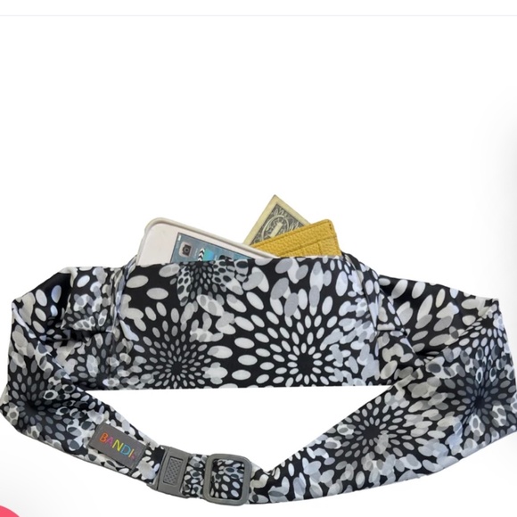 Bandi Adjustable Style Pocketed Belt Moonflower includes Extender Fits up to 54”